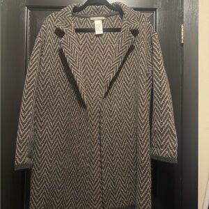 Chevron Patterned Women's Coat